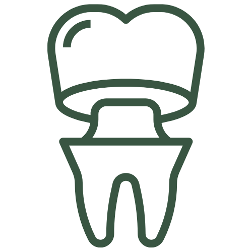 dental crown and bridges treatment logo